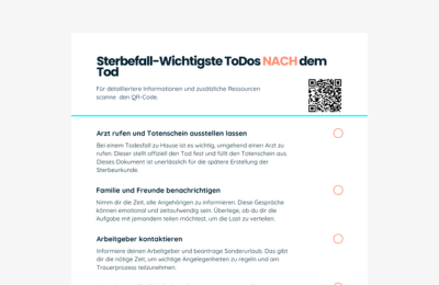 Checkliste: ToDos nach dem Tod der Eltern